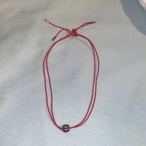 Pink and silver pandora choker